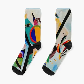 Wassily Kandinsky | Multicolorido-Círculo |Kandinsky Inspirado Meias meias de desporto golfe